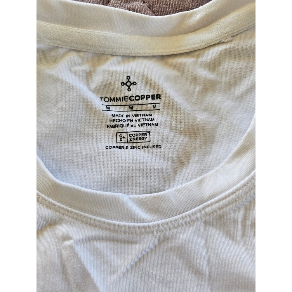 Tommy Copper Postural Support White T-Shirt sz M - Picture 3 of 8